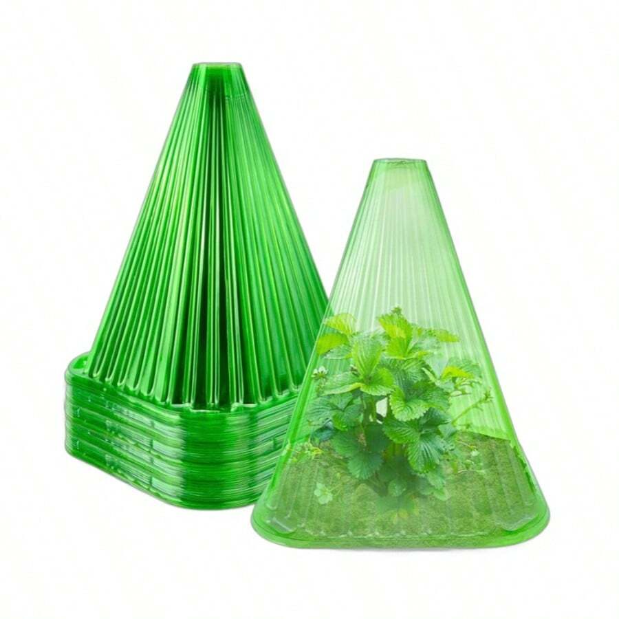 DIY Plant Growth Watch Cover Reusable Planting Tent Garden Yard Seedling Plastic Bell Box Plant Shield From Birds Frosted Snails