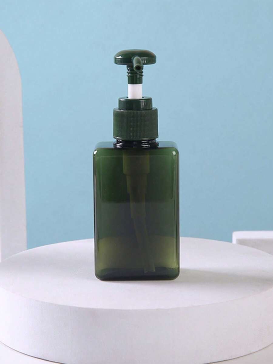 1pc 250ml/450ml Plastic Square Bottle For Hand Wash, Lotion, Shampoo, Cosmetics Travel Refillable Container