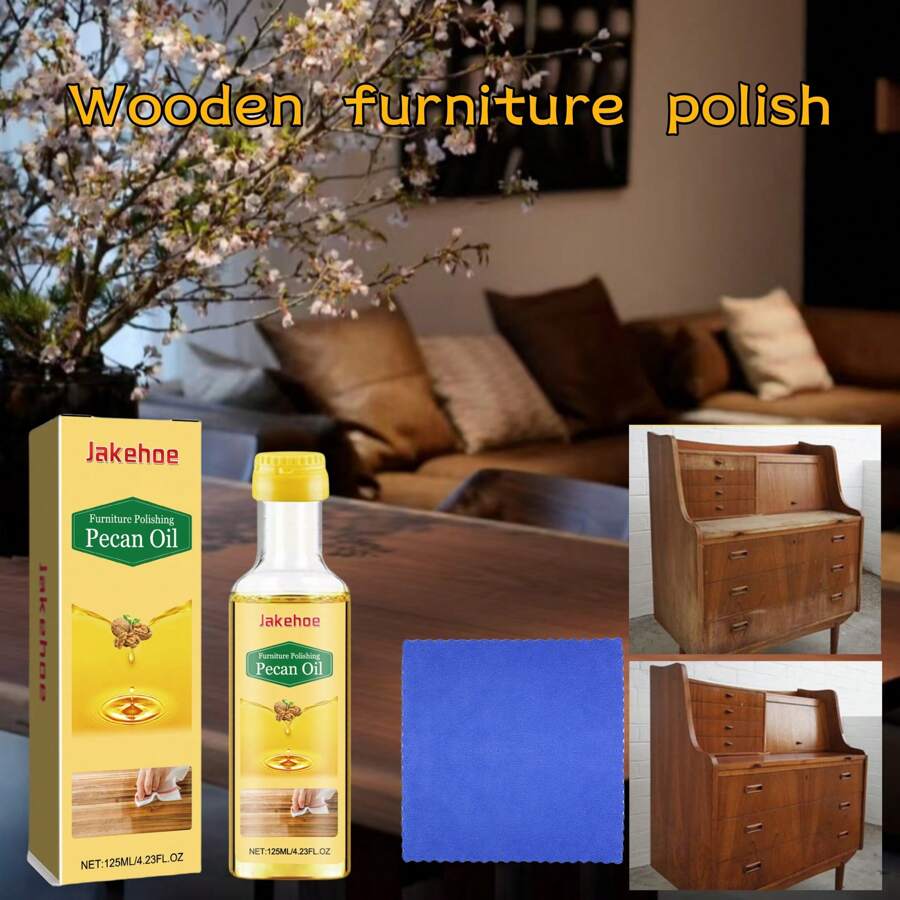 Cire de polissage et de brillance pour meubles et sols en bois. Cire de nettoyage pour meubles en bois. La cire de polissage pour meubles en bois protège et illumine les meubles