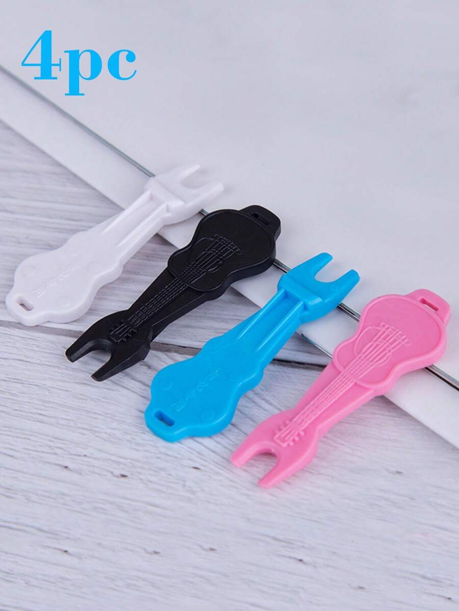 4 piezas Clavijas de afinación de guitarra y ukulele, kit de herramientas accesorias para cuerdas de instrumentos de cuerda