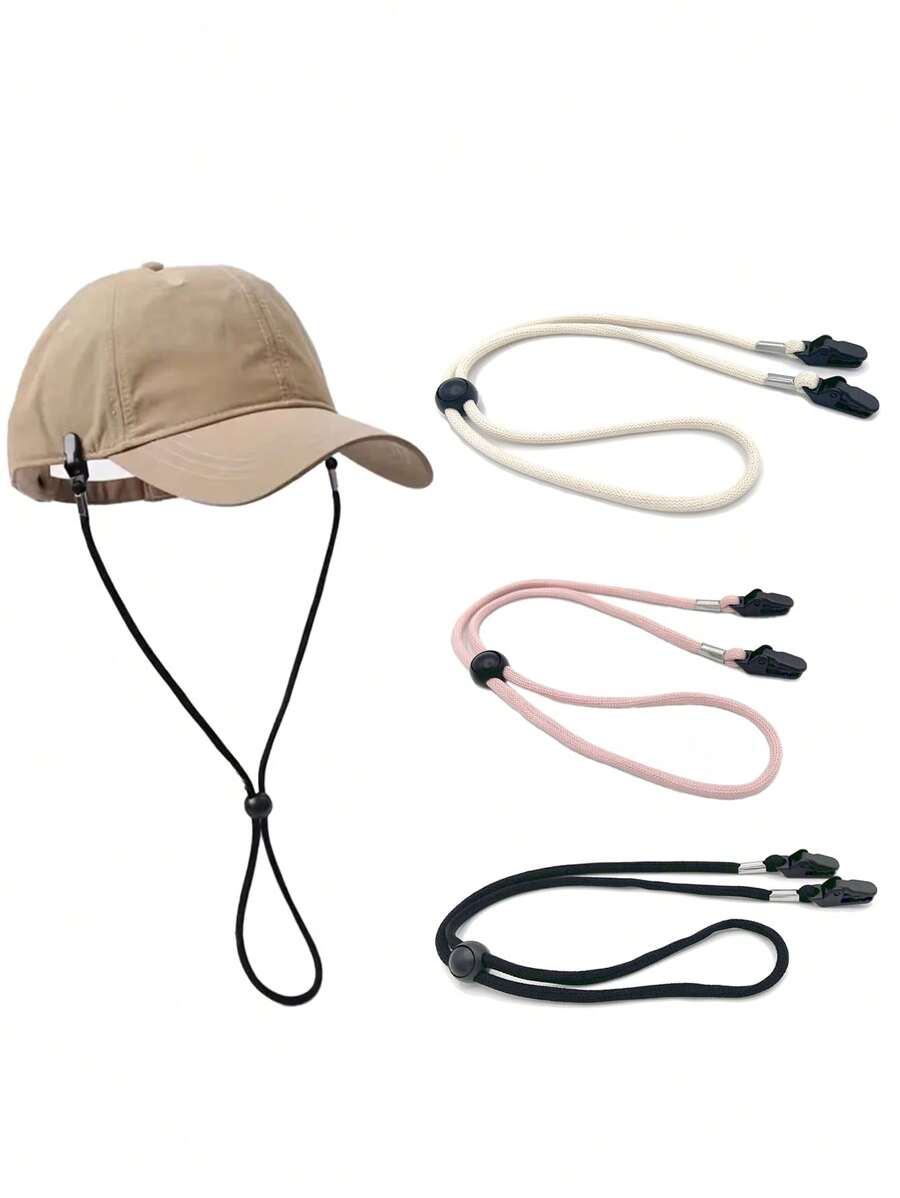 1pc Outdoor Travel Hat Clip Hook, Black, For Summer Sun Hat, Handbag, Scarf Storage