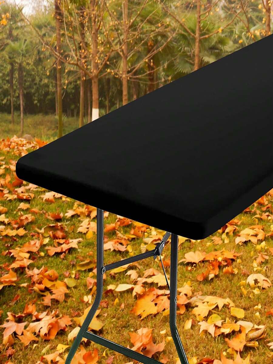 Rectangle Tablecloth, Elastic Fitted Flannel Backed Vinyl Tablecloths Waterproof Wipeable Table Covers For Indoor, Outdoor, Picnic And Camping