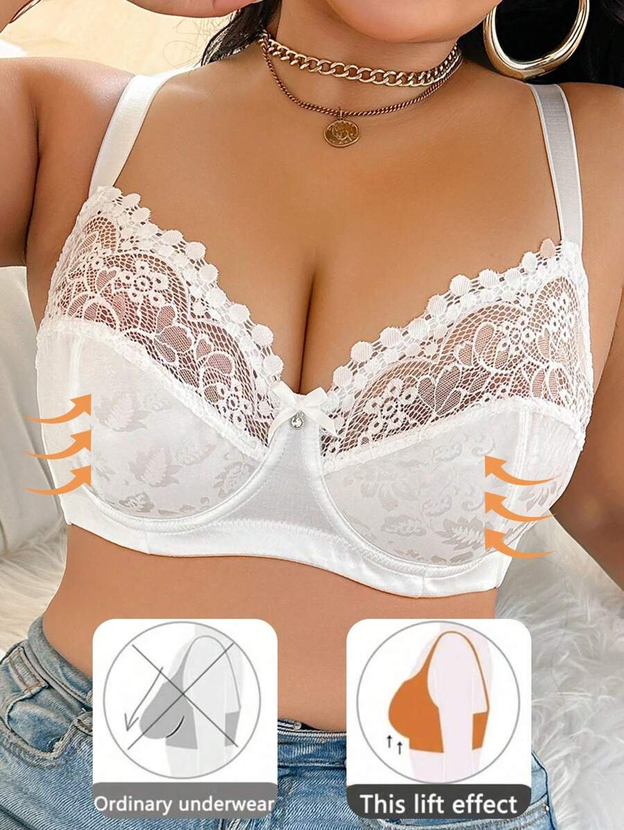 Soutien-gorge imprimé confortable et pour grandes tailles avec armature