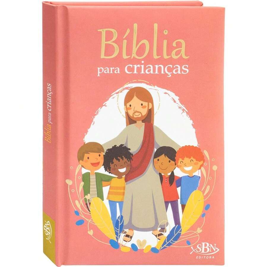 Bíblia para Crianças (Menina) - Rosa