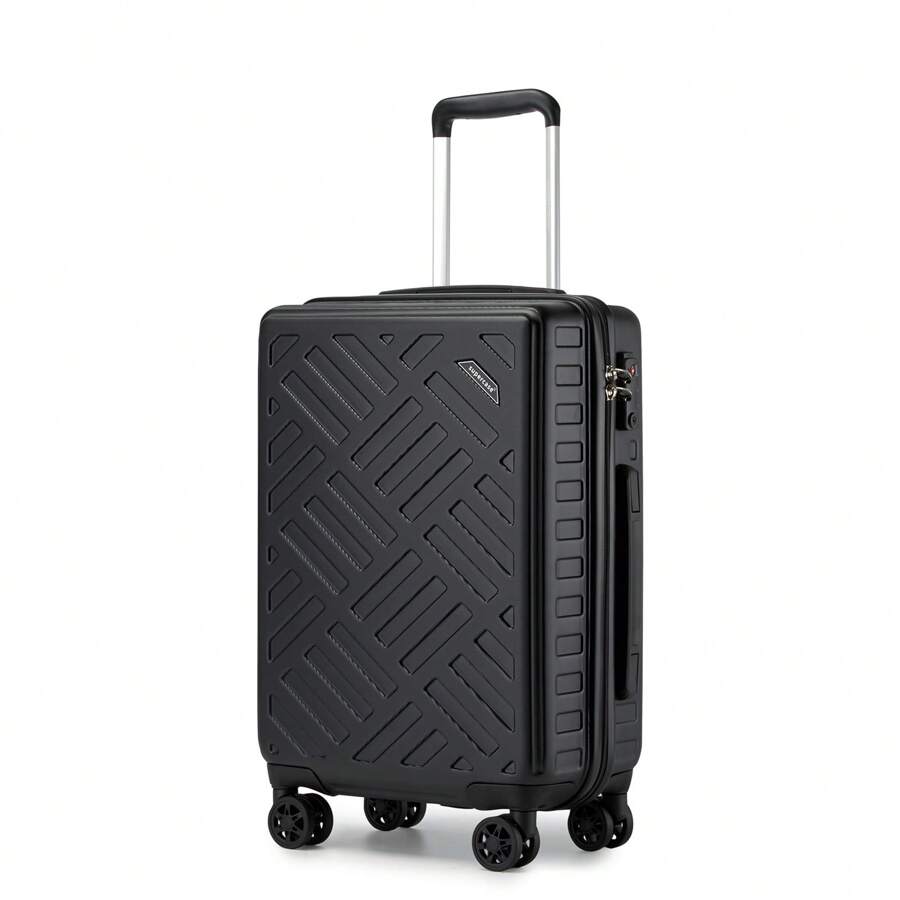 supercase ABS+PC Hardshell Suitcase 20" 24" 28" Or 3 Piece Set – Lightweight Cabin Size Carry On & Check In Luggage With Spinner Wheels, TSA Lock & YKK Zippers – Travel Bag For Holiday, Business, And Weekend Getaways