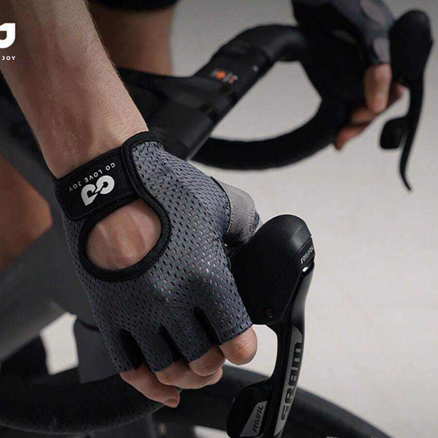 1pc Half-Finger Fitness Gloves For Men And Women, Summer Outdoor Sports Training And Exercise, Anti-Slip, Wear-Resistant, Breathable And Shock-Absorbing Cycling Gloves