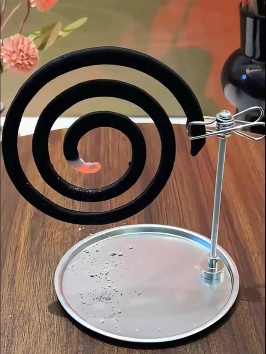 2 pièces Clip anti-moustique magnétique, support de porte-encens pour chambre, clips portables pour spirale anti-moustique d'extérieur