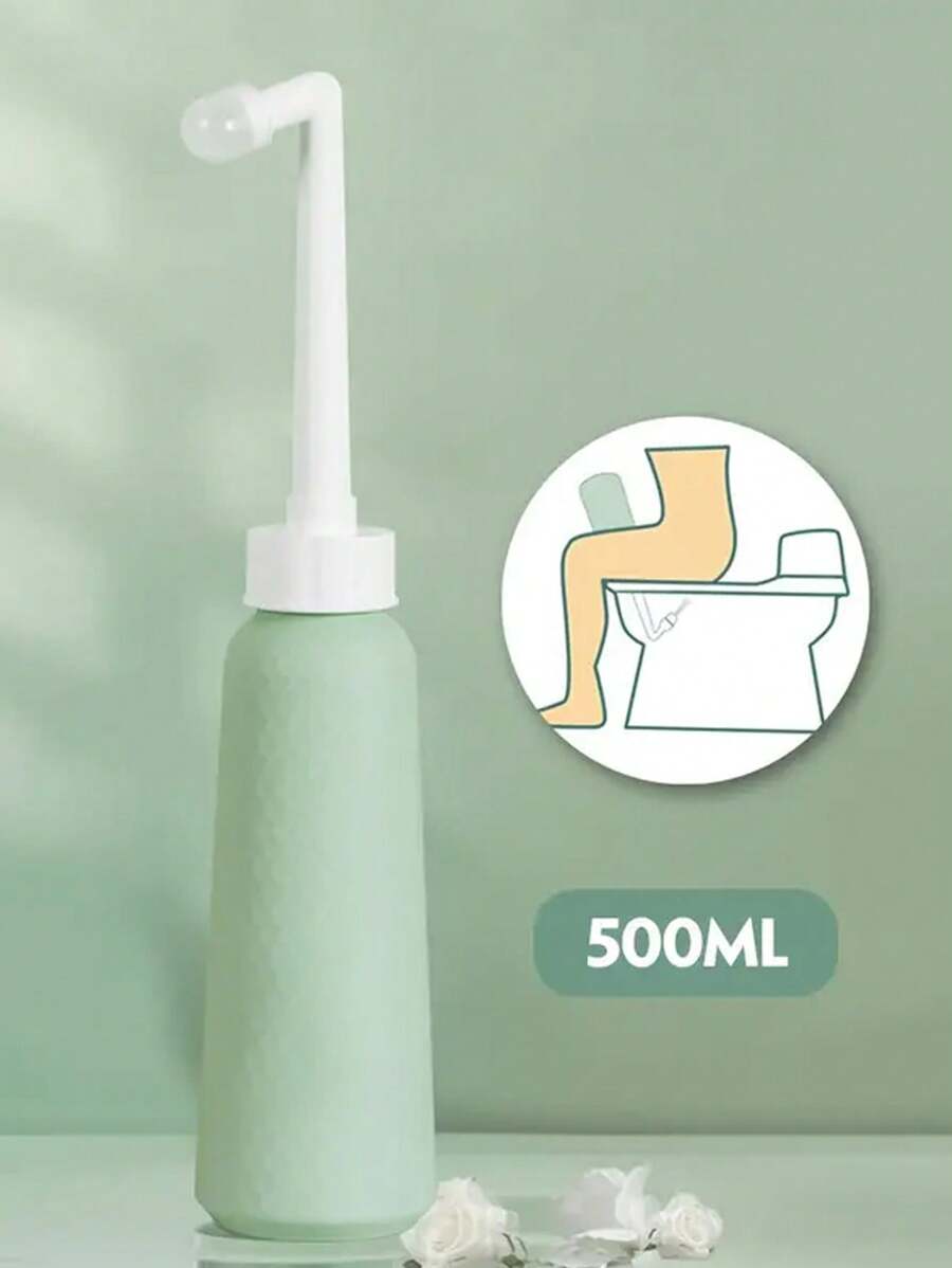 Mini Asperssor de Bidê Manual para Uso Pessoal, Asperssor de Bidê Portátil, Bidê de Viagem com Bidê Manual, Bidê Portátil para Viagens, Limpador Íntimo de Higiene, Tanque de Água com Capacidade de 500ml