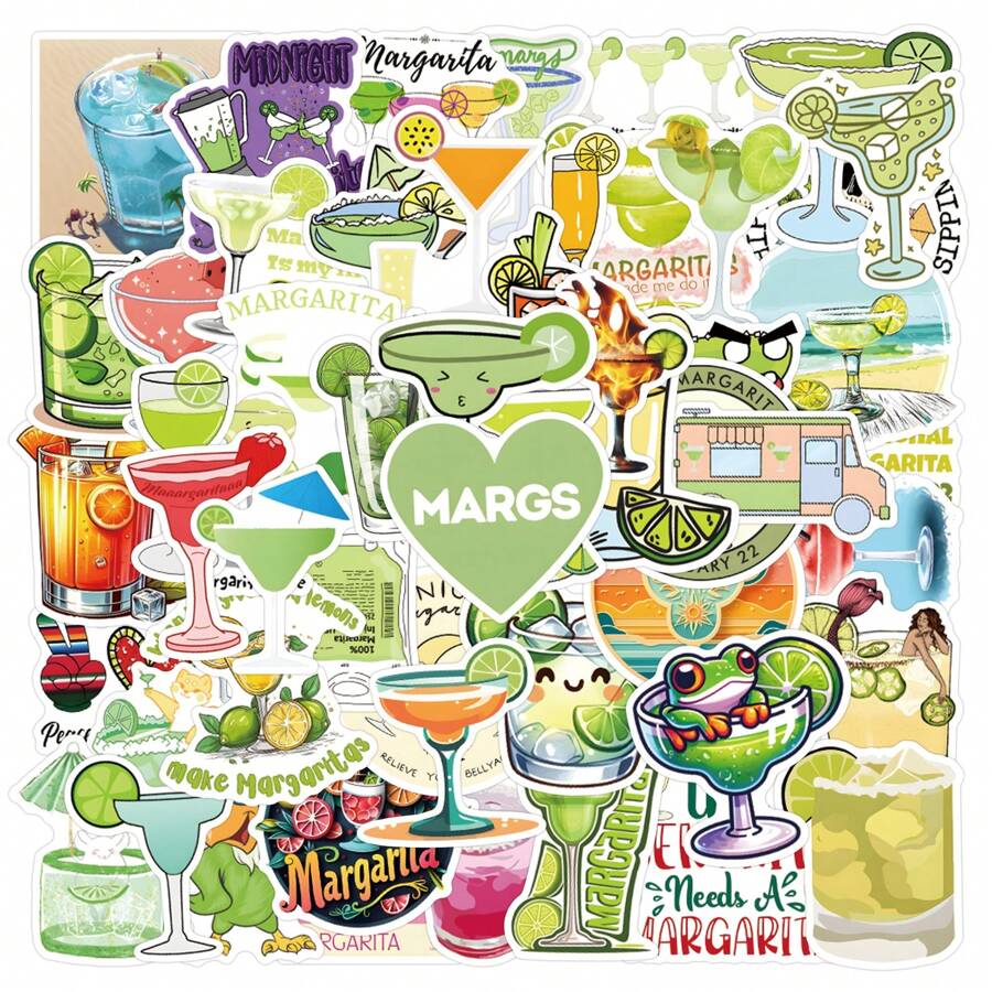 56 Peças Adesivos de Margarida Estética Adesivos de Vinil Decalques para Scrapbook, Diário, Laptop, Parachoque, Skate, Garrafas de Água, Computador, Telefone, Desenho Animado, Capacete, Adesivos de Carro