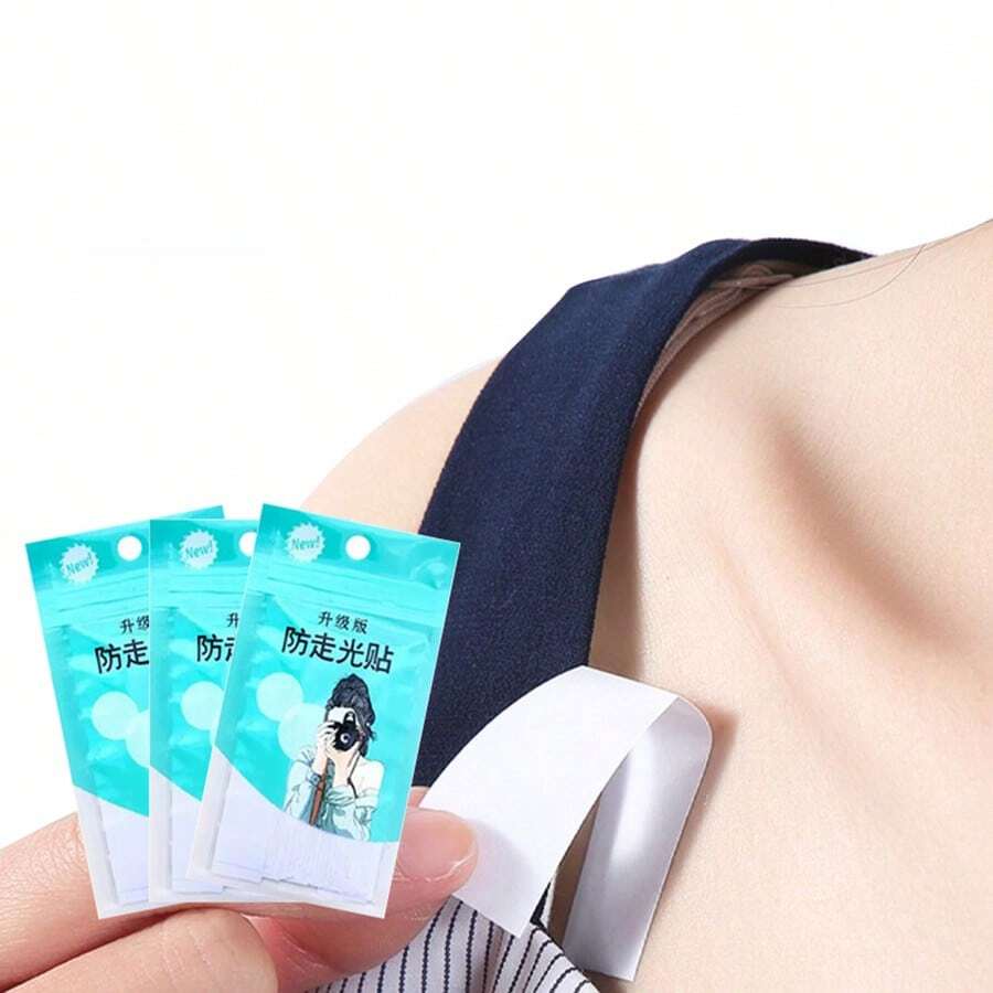 1/10/36 Peças Remendo Invisível Anti-ofuscante no Peito da Camisa Colarinho, Remendo Anti-Deslizante nas Alças dos Ombros, Itens Essenciais para Viagens de Verão