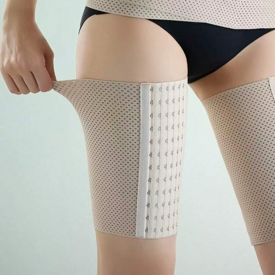 1 paire de bandes de compression amincissantes pour la cuisse - sculptant et lissant les contours des jambes, raffermissant et tonifiant les cuisses, avec une technologie de compression pour un effet affinant et sculptant instantané du corps - Accessoires de gym pour les besoins de mise en forme des jambes et de modelage du corps des femmes