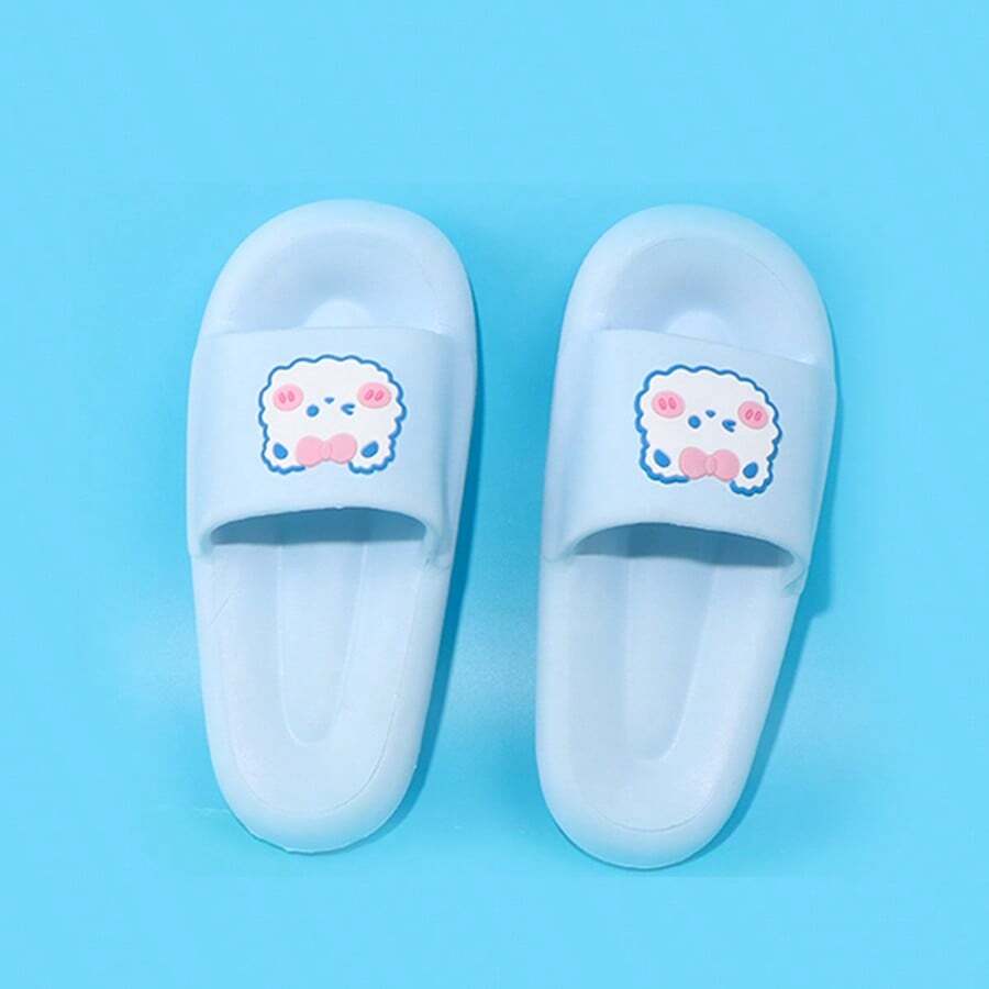 Miniso Ciabatte da donna serie morbida e carina - blu, design carino a cartone animato, materiale morbido e confortevole, ideale per relax domestico o uso in bagno, essenziale per la casa (1 pezzo)