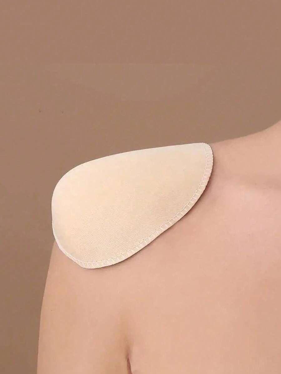 Almohadillas para hombros autoadhesivas de esponja, realzadores de hombros, almohadillas para hombros de esponja sin costuras, almohadillas para hombros envueltas en tela de punto, almohadillas de repuesto duraderas para trajes, vestidos y prendas, hombros de blazer, traje, camiseta
