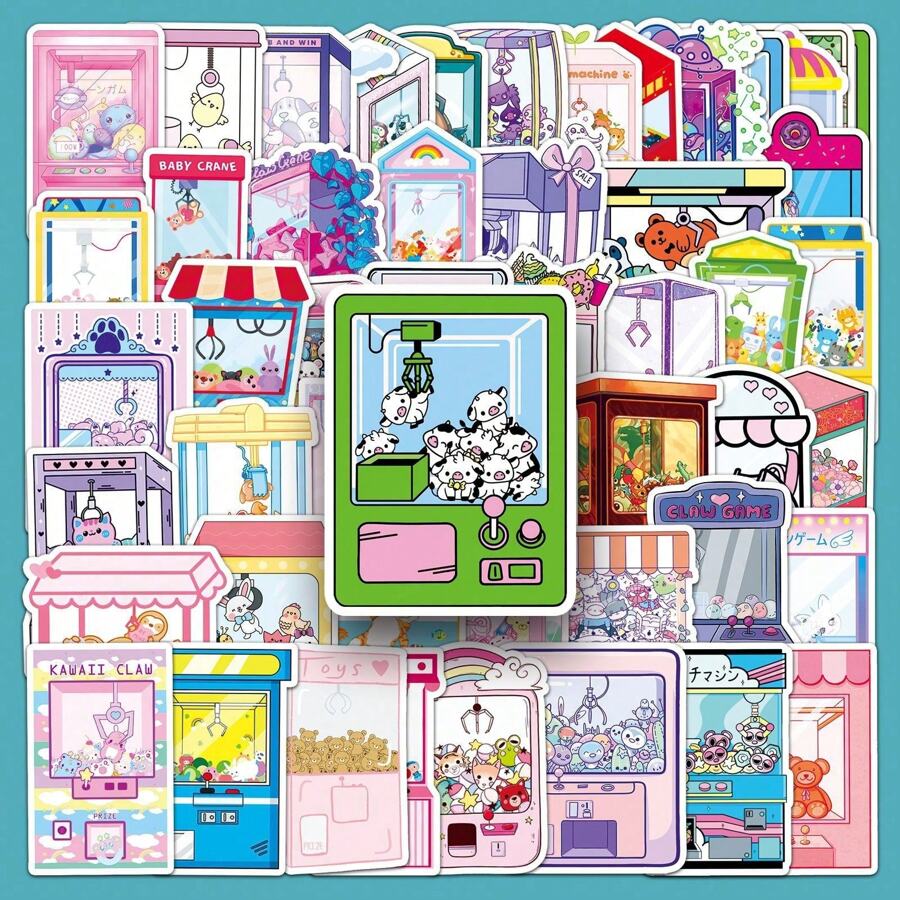 50 piezas Pegatinas de muñeca de dibujos animados, lindas, con grafitis - Pegatinas personalizadas para decorar tazas de agua, equipaje, libretas