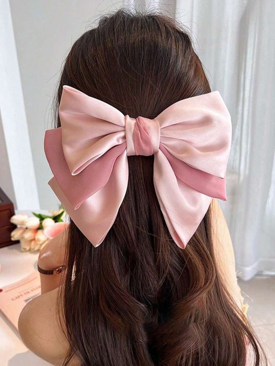 1pc Bowknot Hair Clip, Multilayered Butterfly Hair Accessory, Elegant Princess Style Hair Decoration