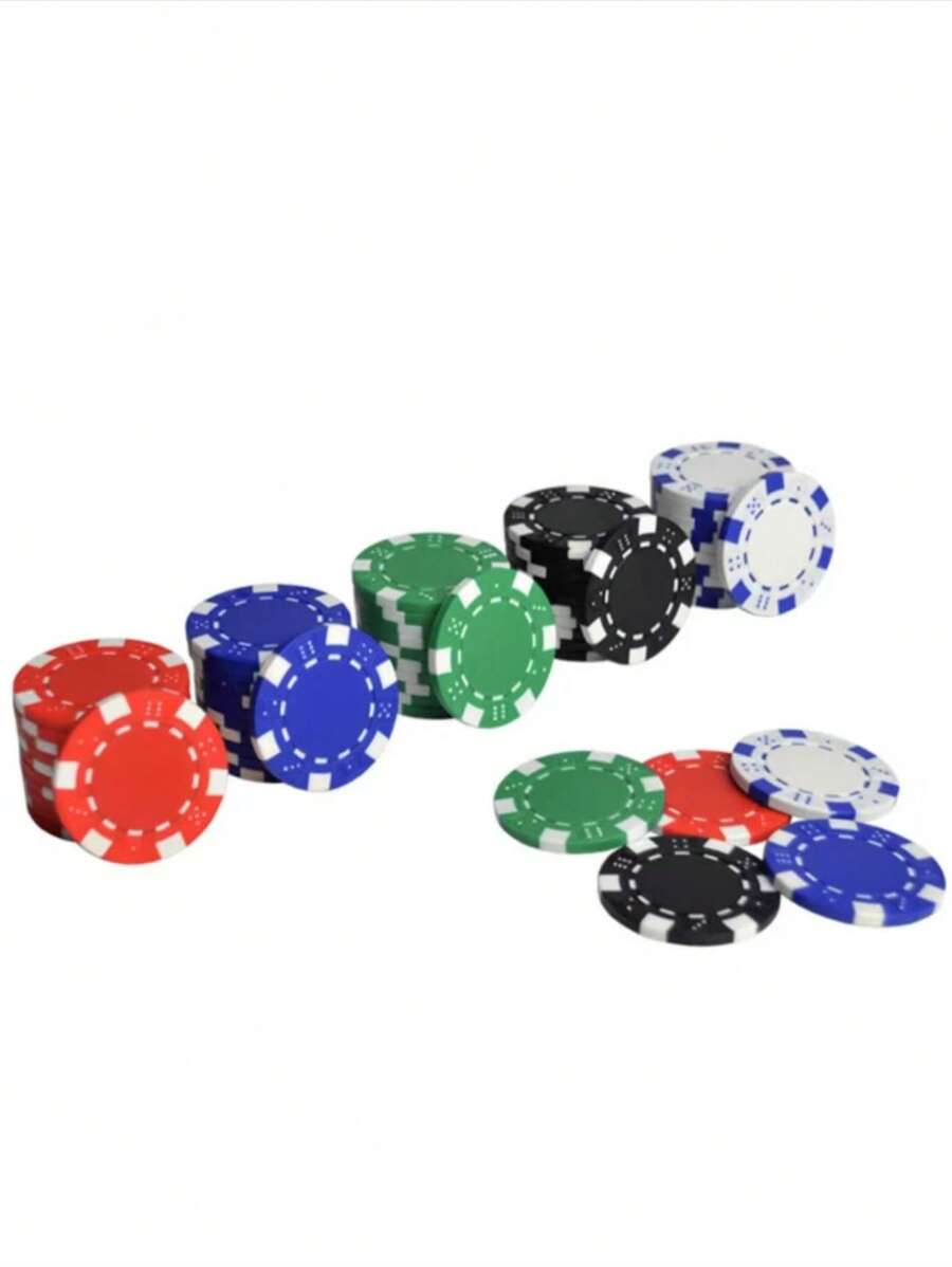 10 pièces de jeton de poker texas holdem en plastique de 5 couleurs, pièce commémorative, jeton de pari, protecteur de carte à jouer, jeton de jeu, pour divertissement familial et jeux de fête, jeux de fête pour adultes convenant pour Halloween/Noël/Thanksgiving