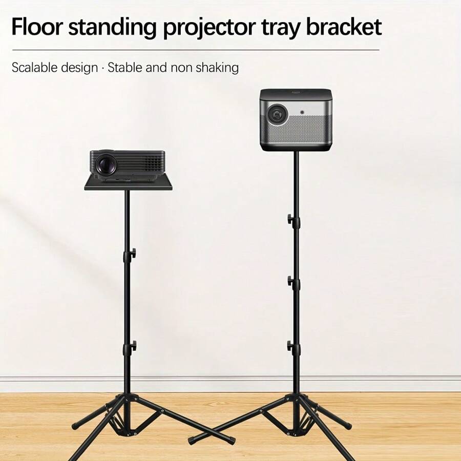 Universal Projector Tripod With Tray, Extendable Aluminum Alloy Stand, Height Adjustable, Suitable For HY300, HY320, HY320mim And Various Projectors, Cameras, Phones, Tablets, Laptops