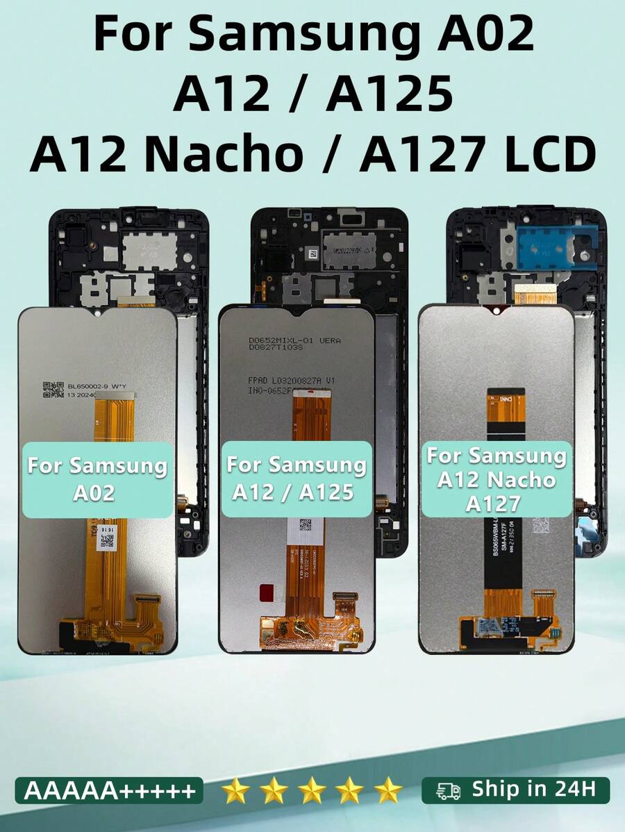 Écran LCD de 6,5 pouces IPS pour Galaxy A02 A022, Galaxy A12 A125 A125F/DS, écran tactile Digitizer pour A12 Nacho A127F/DS A127