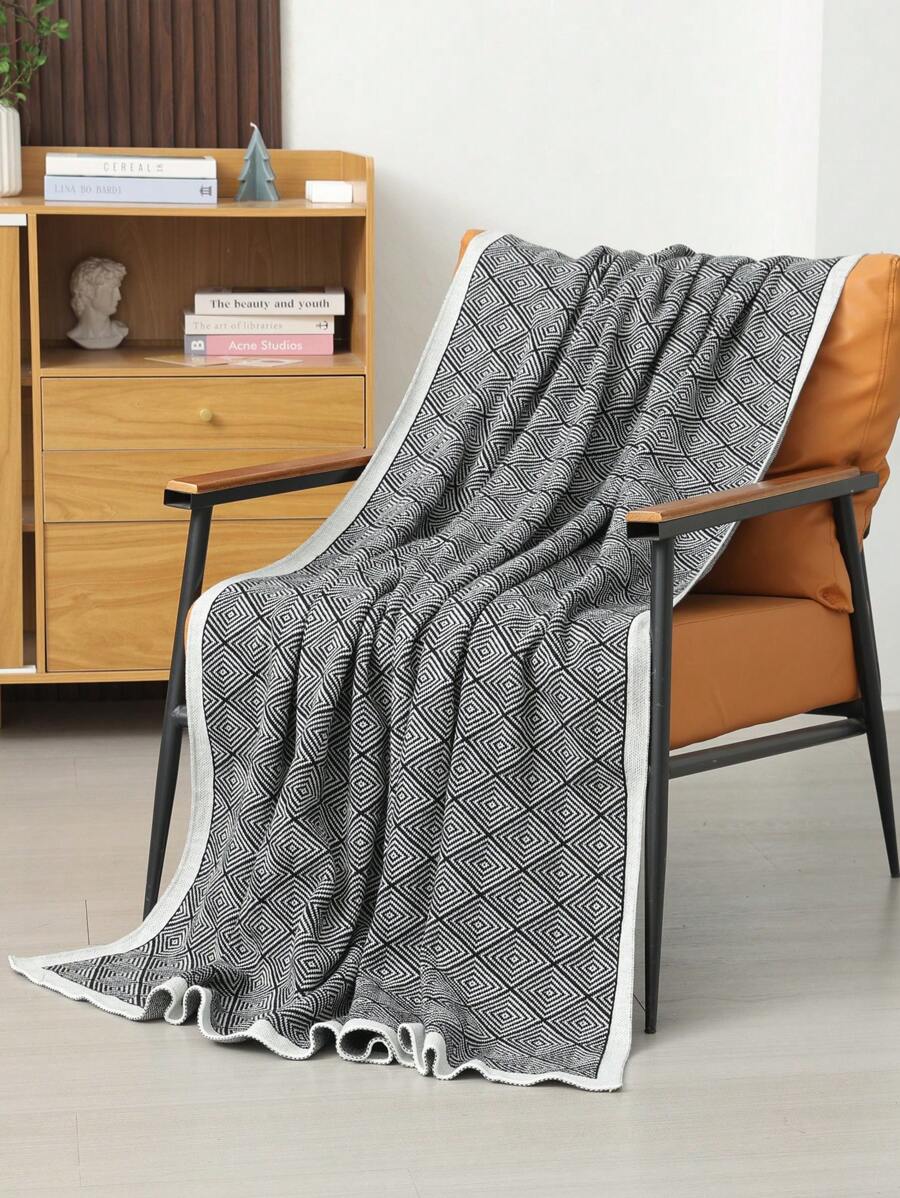 1 pezzo Coperta lavorata a maglia, coperta casual con nappe, per fare un pisolino, salotto, divano, sedia
