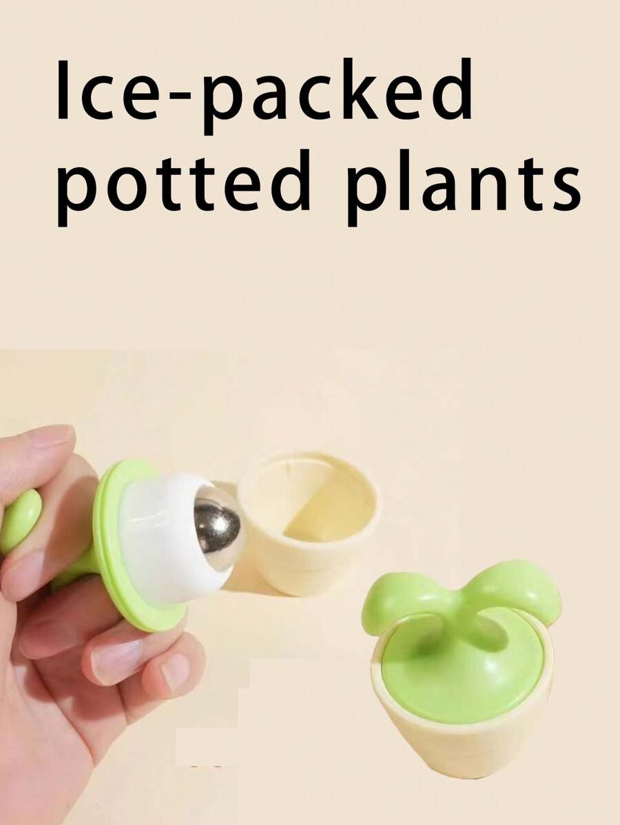 Pequeña herramienta de masaje con rodillos, apta para aplicar compresas de hielo y masaje en los ojos y la cara, alivia la fatiga, masajeador multifuncional