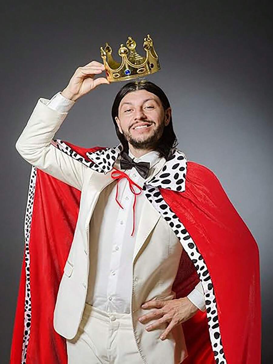 King Costume Cape For Adult Mardi Gras Velvet Robe,Festival Costume Props,Cosplay