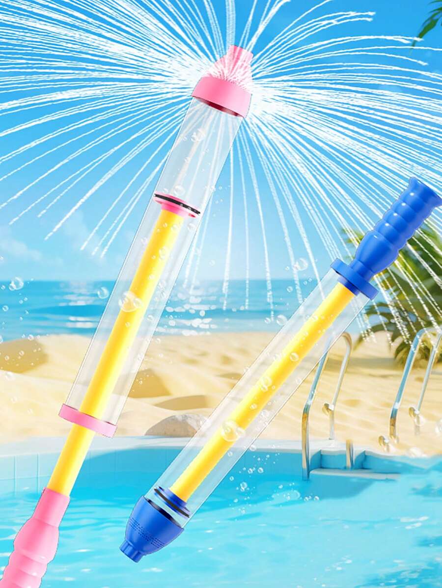 1pc Summer Fireworks Water Gun, Gift For Water Polo Battles And Beach Activities, Large Drawstring Fountain Water Gun Adult Drifting Equipment