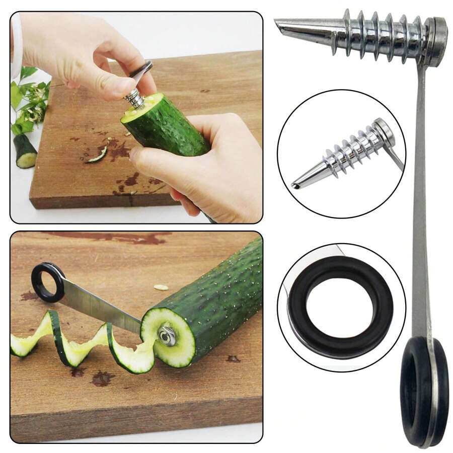 Spirals Cutter Stainless Steel Spirals Cutter For Veggies Manual Spirals Screw Slicers For Potatoes Kitchen Tools