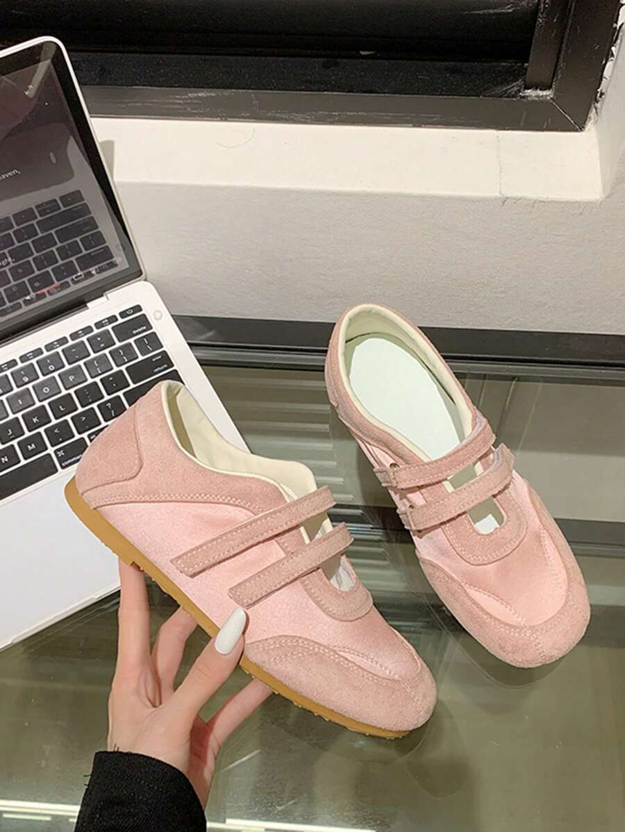 1 Par de Sapatilhas Ballet Leves, Confortáveis, Fofas e Elegantes para Mulheres, Novos Lançamentos de 2025, Fechamento com , Adequado para Uso Diário o Ano Todo, Casual Confortáveis tipo Mary Jane