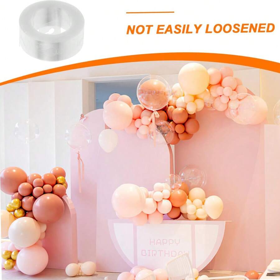3pcs Balloon Strips Party Supplies, 16.4Ft White Balloon Arch Decoration For Wedding, Party, Birthday, Graduation