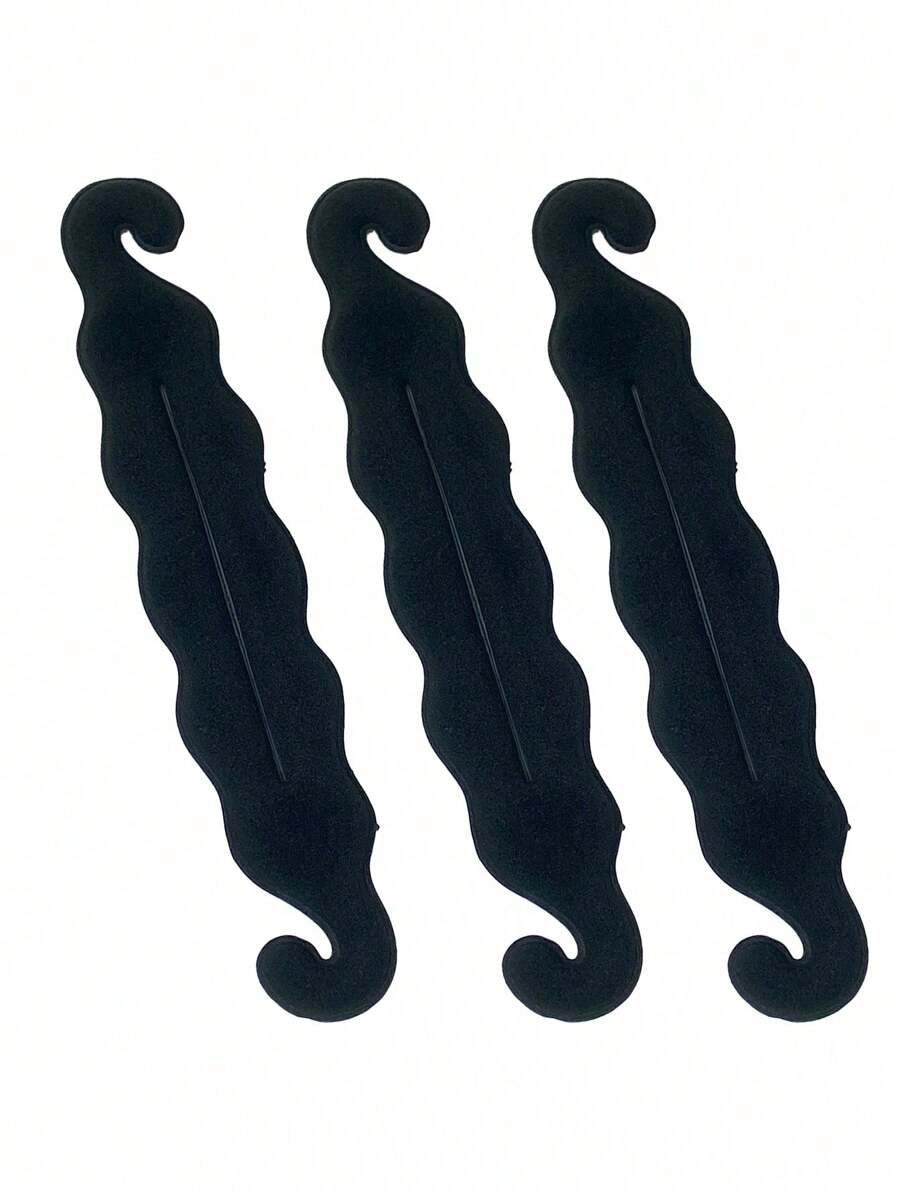 3 /6simple Bun Hair Plate Tools Korean Version Hair Accessories Sponge Double Hook Rod Upgrade Version Hair Plate,Valentine's Day Couple As Gift Hair Accessories Tool