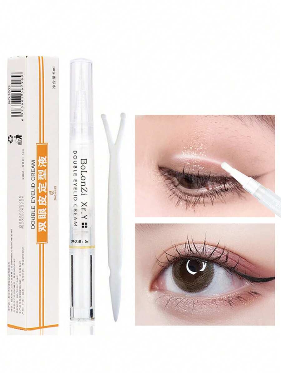 1pc 5ml Korean Double Eyelid Shaping Cream, Natural Invisible Quick Drying Adhesive Double Eyelid Fixing Cream