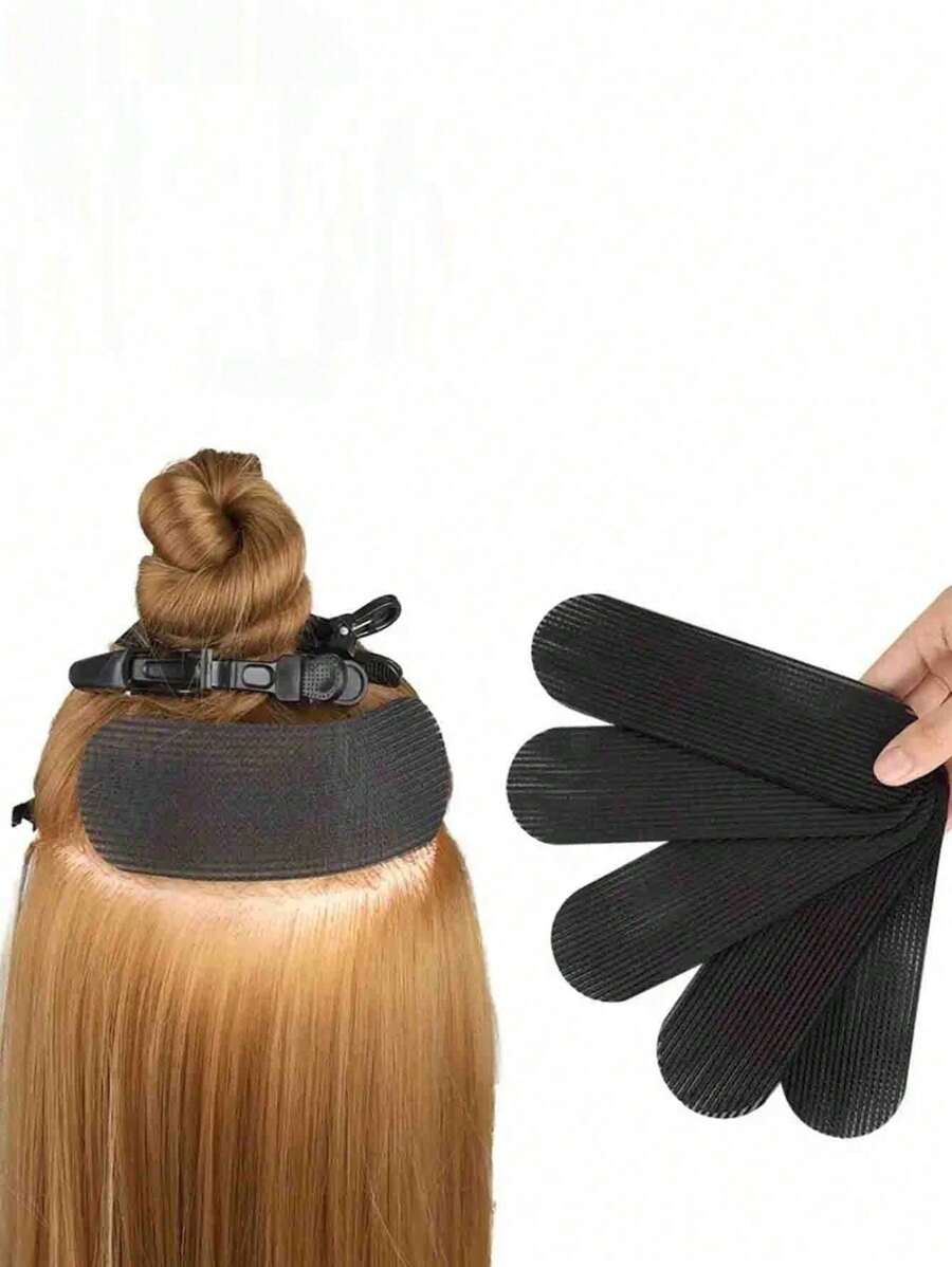 2/5/10 pièces Pince à cheveux Outil de coiffure, Tampons de coiffure pour tous types de cheveux, Tampons de coiffure magiques, Accessoires de salon de beauté et de barbier pour fixation des extensions capillaires, Autocollants capillaires magiques pour tous types de cheveux, Frange sans couture et dompte-pointes, Pour tous types de cheveux, Parfait pour l'application du maquillage