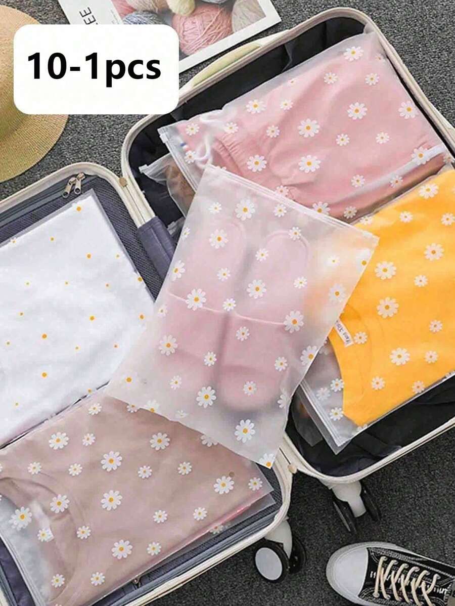 10pcs Clear Storage Bags For DIY Craft Supplies, Shipping Packaging Bags, Frosted Zipper Plastic Bags For Keeping Clothes Clean, Clear Plastic Garment Bags For Packing T-Shirts, Shirts, Documents, Clothes Plastic Seal Bags, Reusable Use Frosted Resealable Bag, Hospital Bag Maternity Essentials Travel Storage Bag Organizer Space Saving Storage Bag Shoes Cosmetics Travel