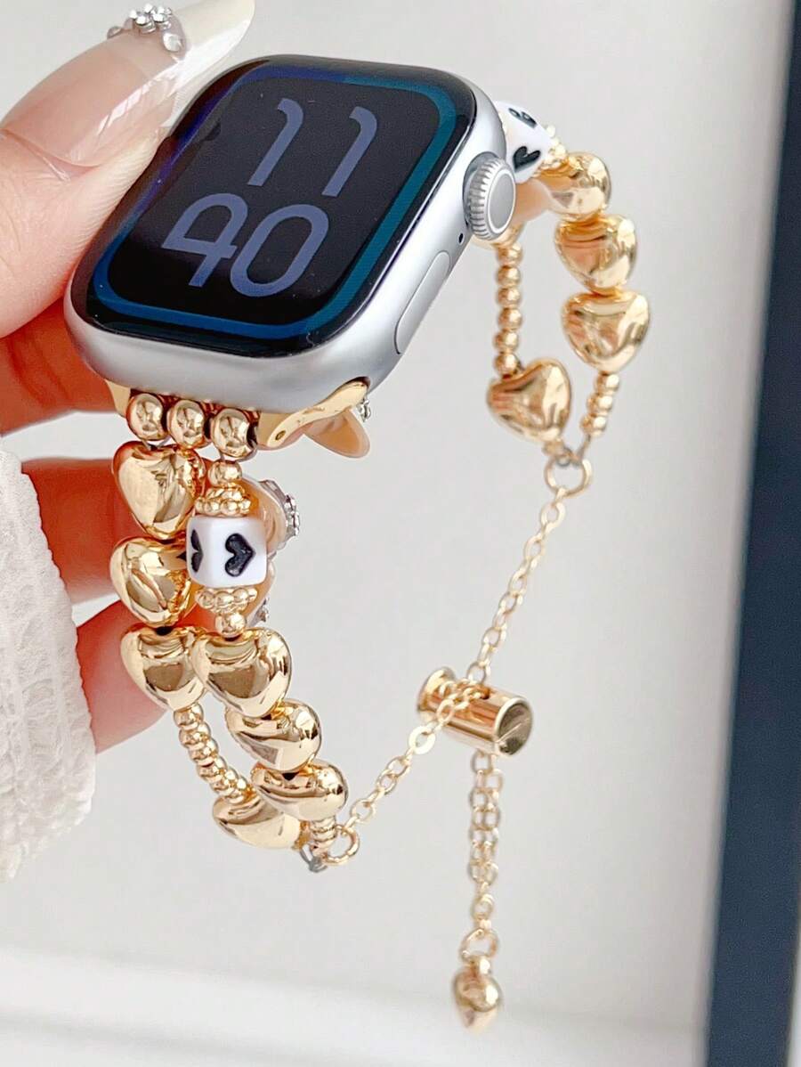 1 Peça Pulseira de Relógio para Mulheres, Pulseira de Moda de Metal Compatível com Ultra/SE/Séries 8/7/6/5/4/3/2/1, 45/49/38/40/41/42/44mm
