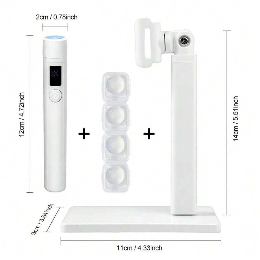Lámpara UV LED portátil y recargable para uñas, esmalte de uñas de gel, secado, resina, lámpara de luz UV rápida para uñas, arte, soporte de escritorio, desmontable