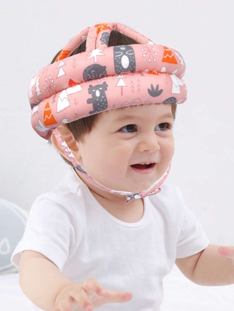 1 pieza Gorra anti-colisión para bebé, sombrero protector anti-caídas para niños pequeños, transpirable y lavable, adecuado para todas las estaciones