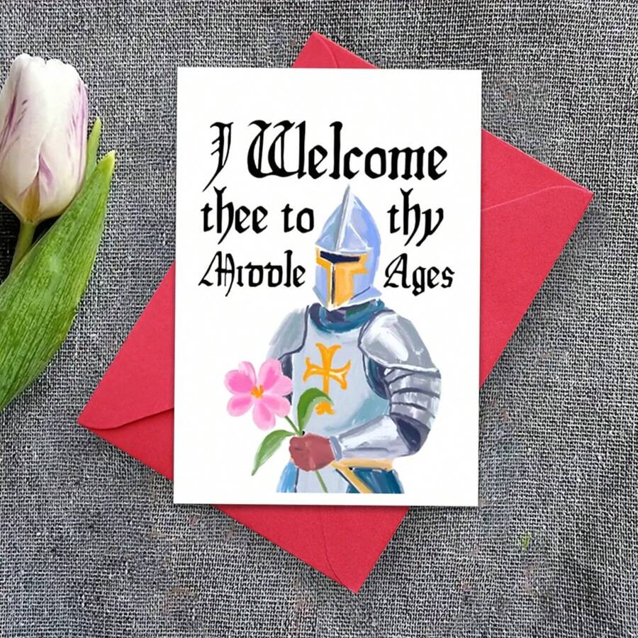 Welcome To Medieval Birthday Cards, Senior Birthday Cards, 40th Birthday Cards, Medieval Knight Birthday Cards, Renaissance Birthday Cards, Birthday Party Cards, Funny Cards, Cute Cards
