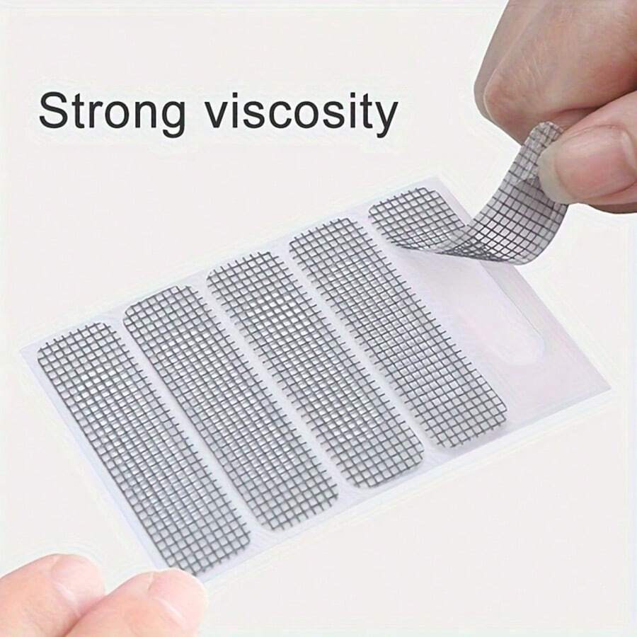 Screen Repair Kit, 10/30/50 Pcs Self-Adhesive Patches For Fixing Torn And Ripped Plastic Mesh On Windows, Door & Window Waterproof Sealing Tape, Mosquito Net Hole Repair, Easy To Stick Patch Strips