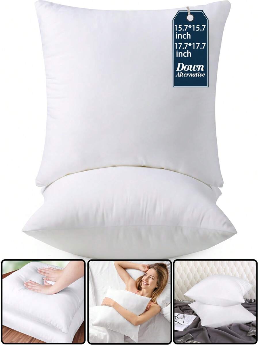1 Stück Kisseneinsatz, Kissenauskleidung, Kissen mit Daunen-Alternative, dekorative Kissenhüllen, geeignet für Wohnzimmer, Schlafzimmer, Sofa Dekoration, Kissen, Sitzkissen, Lendenwirbelstütze, für alle Jahreszeiten, hypoallergen gefülltes quadratisches Kissen, Geschenke, Geburtstag Abschluss (Bitte wählen Sie die Einlagengröße, die zu Ihrem Kissenüberzug passt, für einen besseren Sitz) Heimdekoration Schlafzimmerdekoration Raumdekoration Ästhetische Raumdekoration Wohnzimmerdekoration
