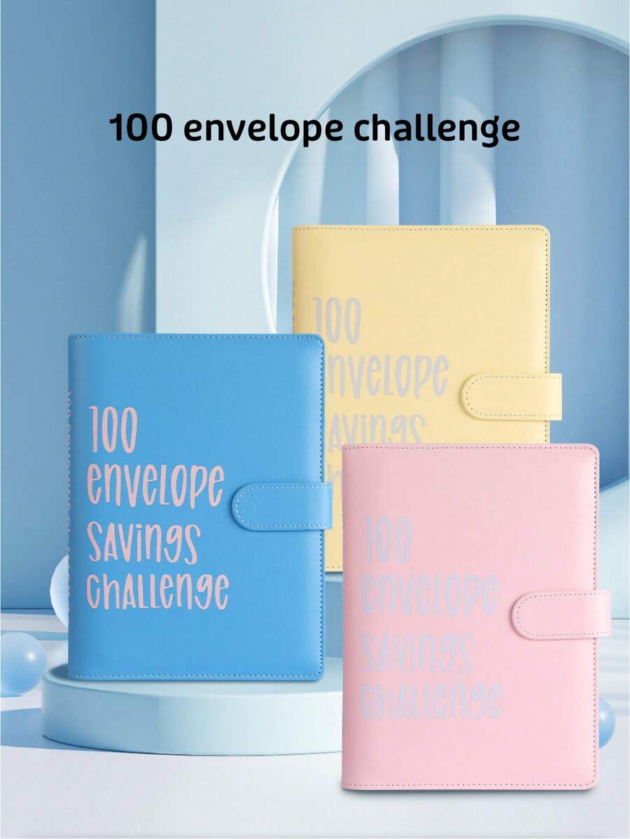 100 Envelope Savings Challenge Kit With A5 Budget Binder - Achieve $5,050 Goal Tracker For Cash Stuffing & Financial Planning | Family-Friendly Money Saving Book With Progress Chart,School Supplies,Back To School