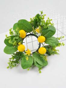 10CM Lemon Candle Holder Mini Garland
