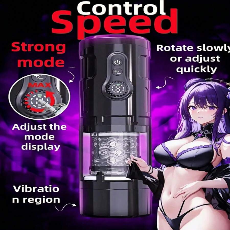 Male Masturbator Sex Toy Adult Toy Male Sex Toy With 7 Thrust And 7 Rotation Modes, Both Hands Free Pocket Pussy Sex Machine With Visual Window And Suction Base Electric Penis Pump Sex Toy Male Masturbator Sex Toy Pocket Pussy Male Masturbator