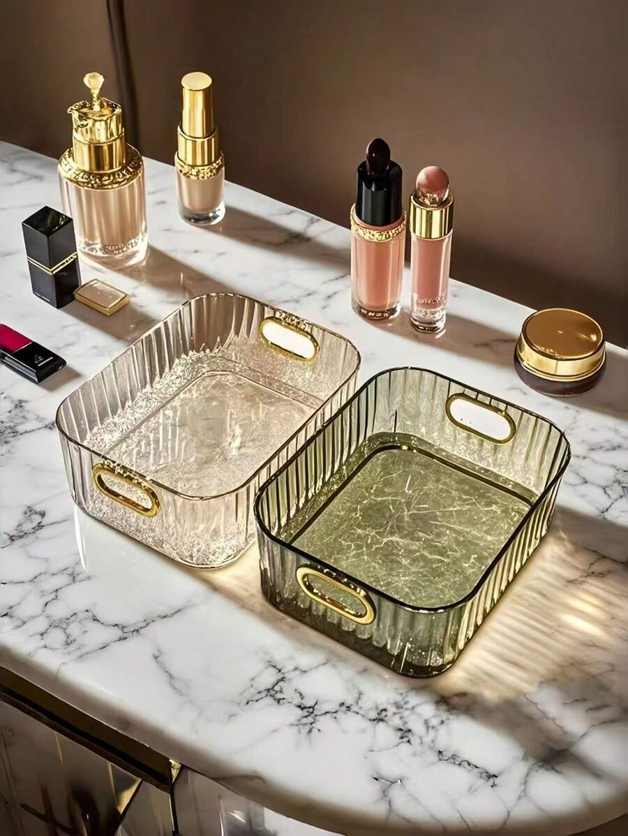 Cosmetics Boxes Desktop Storage Drawer Stackable Storage Boxes With Handle Makeup Organizers Basket Poatable Sundries Mother's Day,Gift For Mom,Gift For Mother