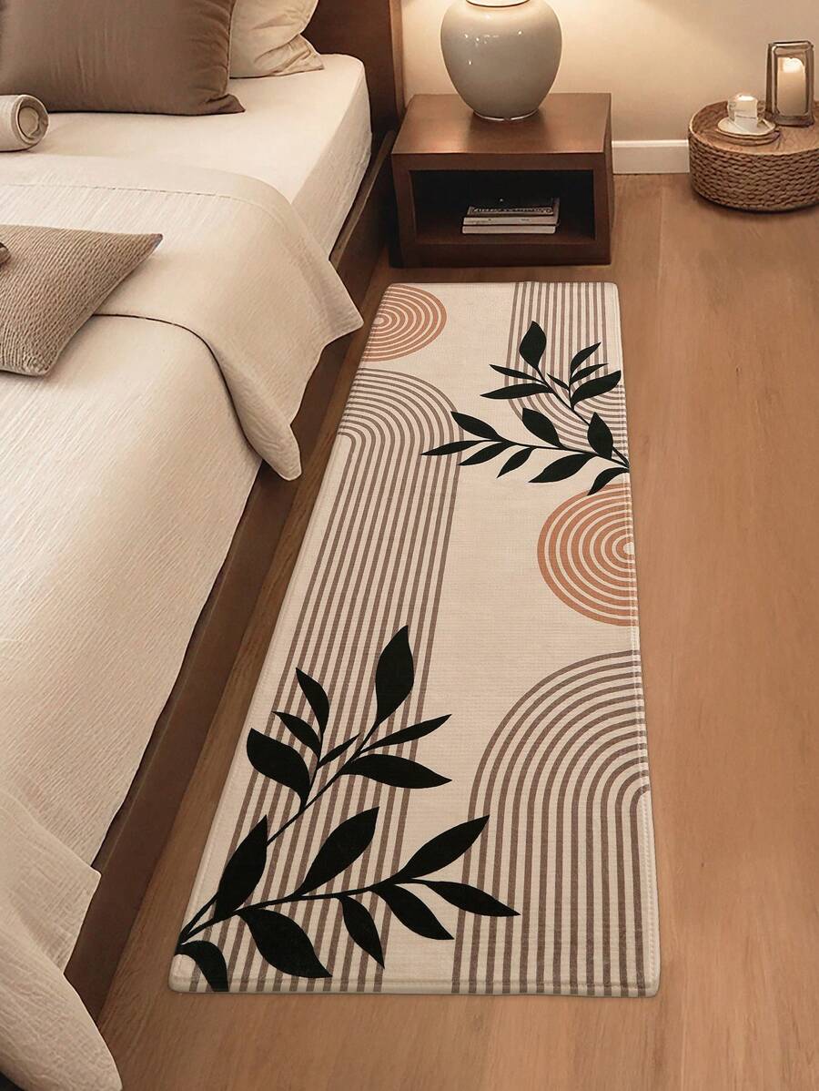 1 stuk - Geometrisch Boho loperkleed, vintage woonkamerkleed, zacht tapijt en vloerkleden, comfortabel machinewasbaar voor woonkamer, keuken, badkamer, beddecoratie - woondecoratie, badkamerdecoratie, buitenkleed, deurmat, zomerbadkameraccessoires, terug naar school