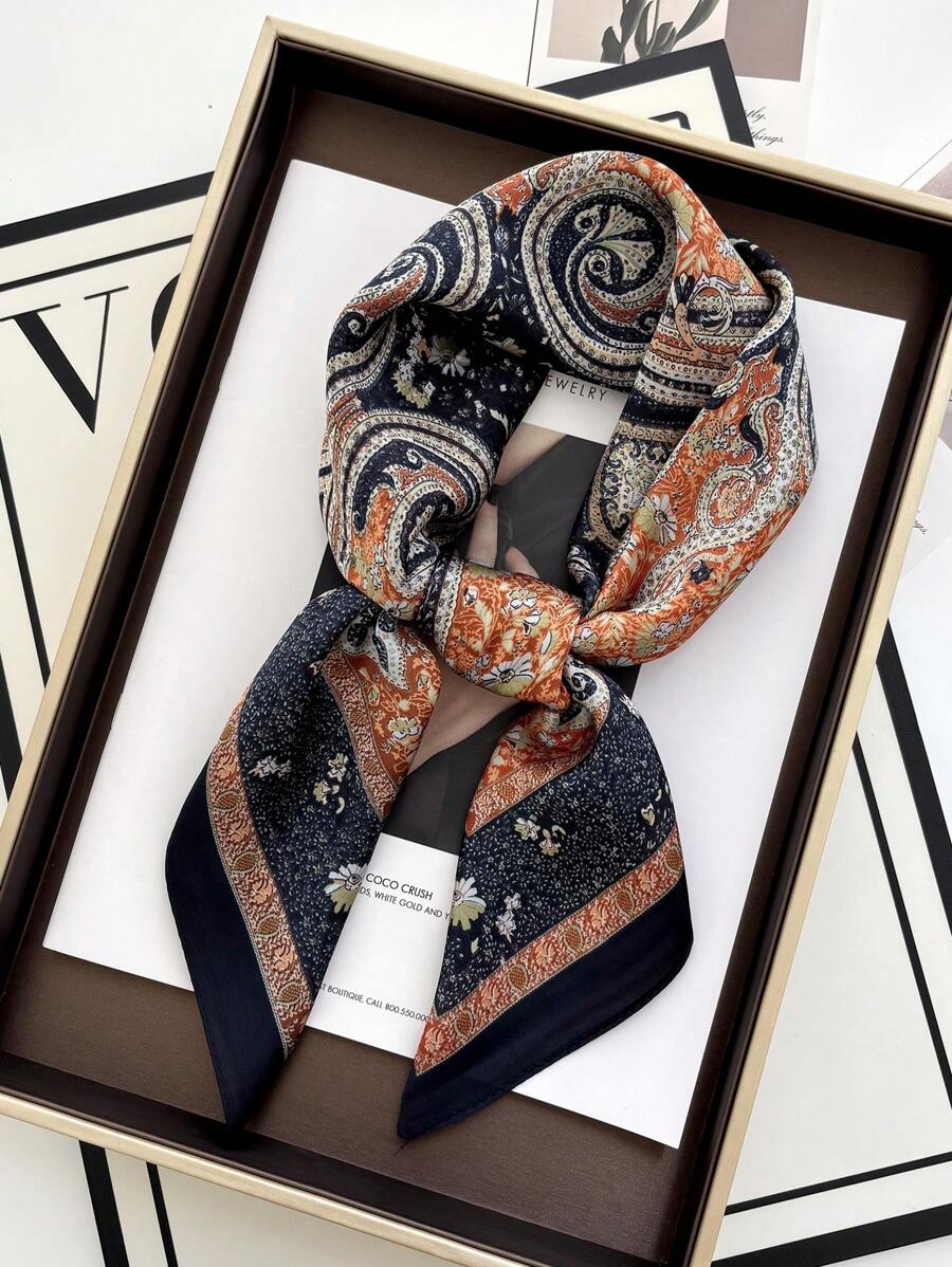 Un foulard de haute qualité pour femme, idéal pour le printemps et l'été. Un foulard élégant pour le cou, léger et pratique pour tous les jours, pouvant également être porté en bandana, serre-tête ou tour de tête, pour parfaire votre look