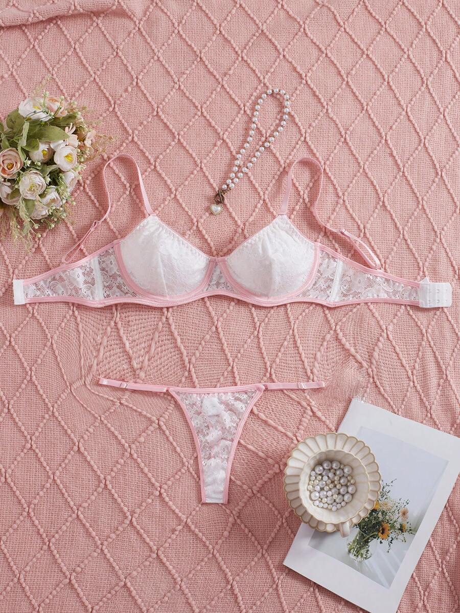 Lingerie sexy, ensemble de lingerie érotique blanche légère et romantique, confortable et ajusté, mettant en valeur les courbes parfaites. Dévoilez un charme captivant