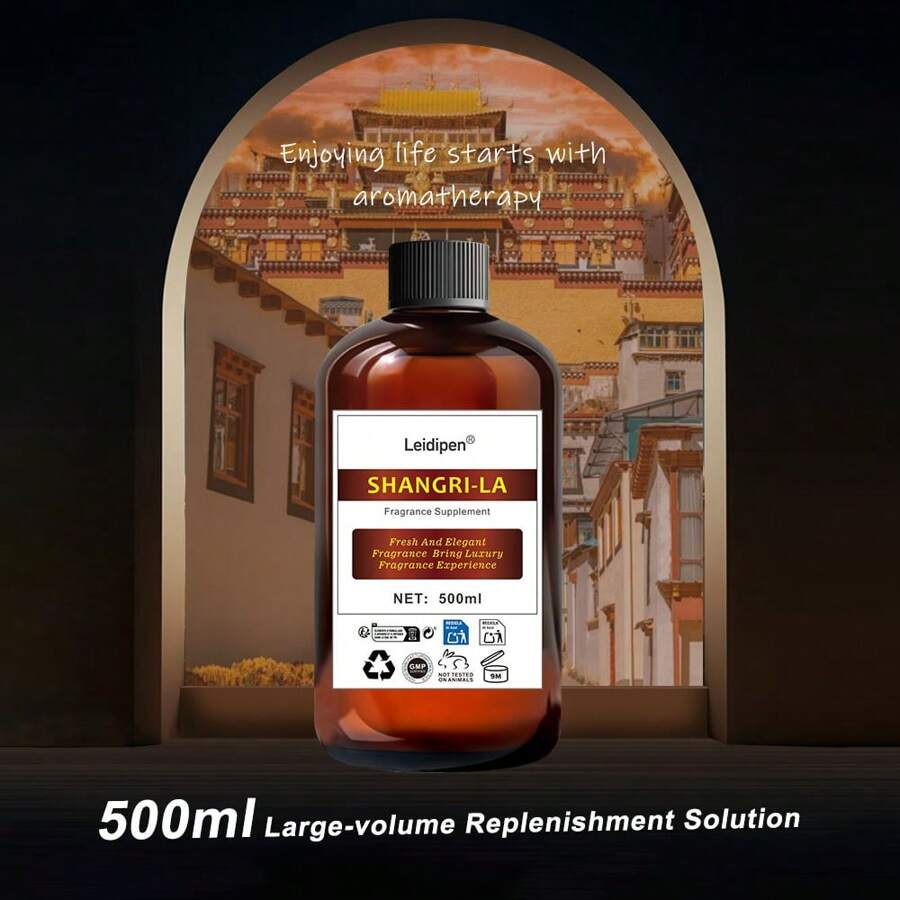 500ml Nachfüllung von Aromatherapie Ätherisches Öl, für Kerzenmachen, Aromatherapie, Aromatherapie Diffuser Luftbefeuchter, Natürlicher Kristall Aroma Diffuser, Diffuser Holz und mehr verwendbar
