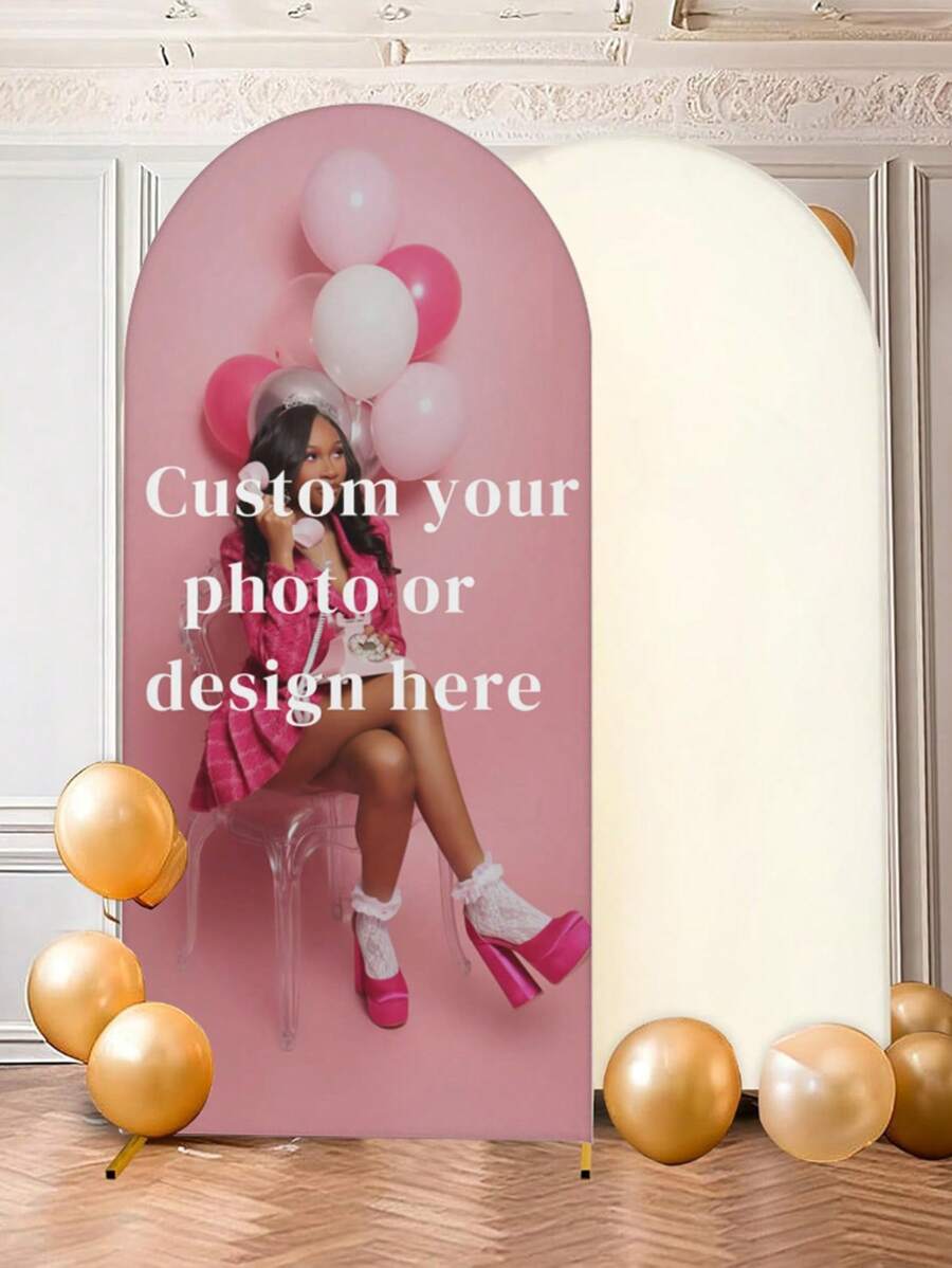 Funda personalizada para arco de espandex - Funda personalizada para marco de fondo de arco ajustable para marco de soporte de fondo con parte superior redonda, funda de fondo de arco para cumpleaños, fiesta temática, boda, múltiples opciones de tamaño, duradera, transpirable, ligera, lavable, divertida, linda, amorosa, elegante, sencilla, personalizada, única, regalos ideales para él, para el Día de la Madre, para cumpleaños, para el Día de San Valentín, para graduación, para el Día del Padre, para el hogar, sofá, cama, coche, sala de té, dormitorio, baño, sala de estar, comedor