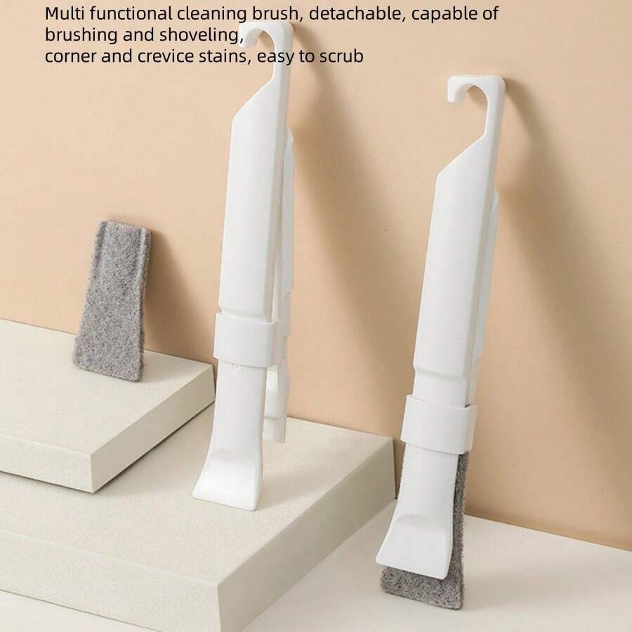 Multi Functional Scouring Pad Cleaning Shovel, Gap And Corner Cleaning Brush Shovel, Integrated Bathroom Floor Drain Cleaning Brush, Kitchen, Room, Bedroom, Living Room Dead Corner Cleaning Brush Tool