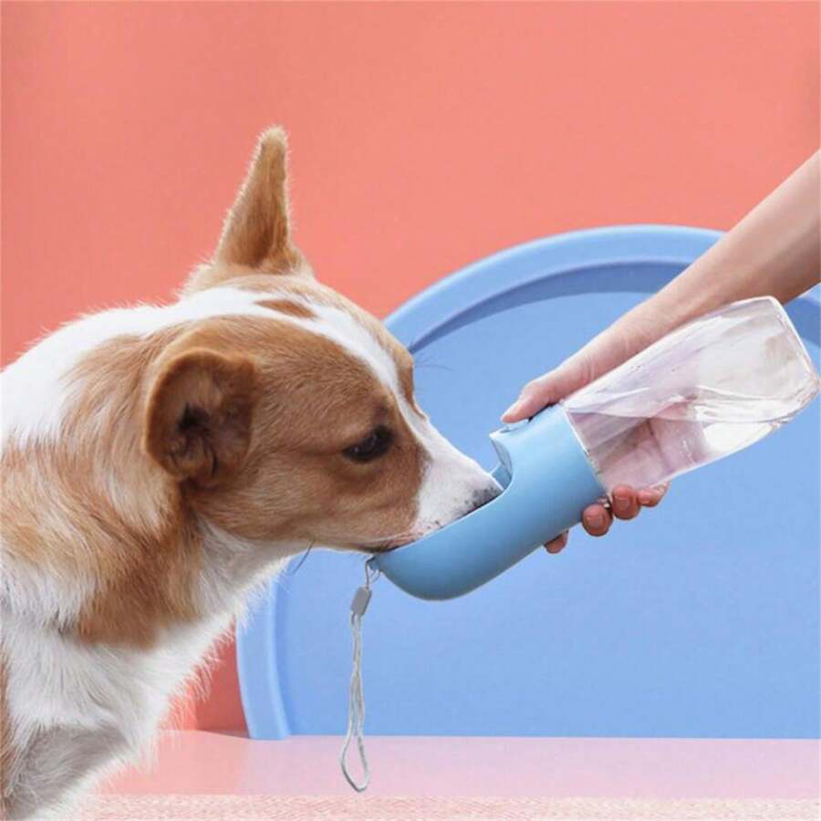 1pc Dog Water Bottle Portable Walking Dog Water Bottle Pet Water Feeder 350ML